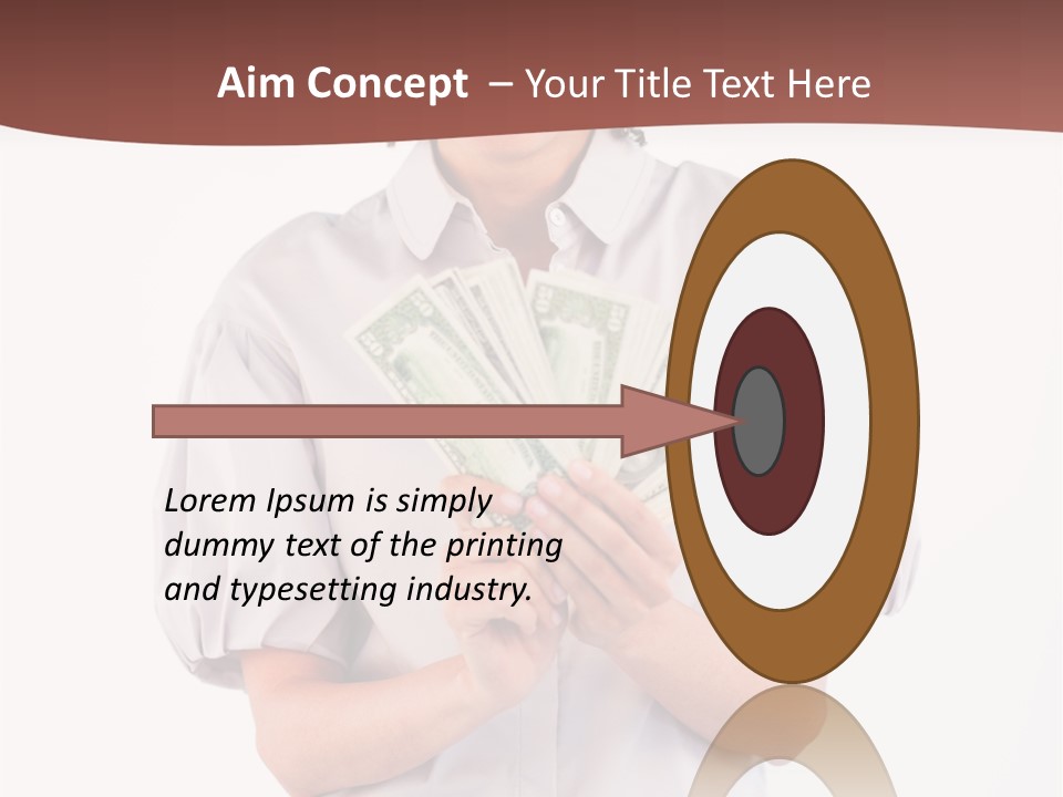 Assistance Female Hand PowerPoint Template