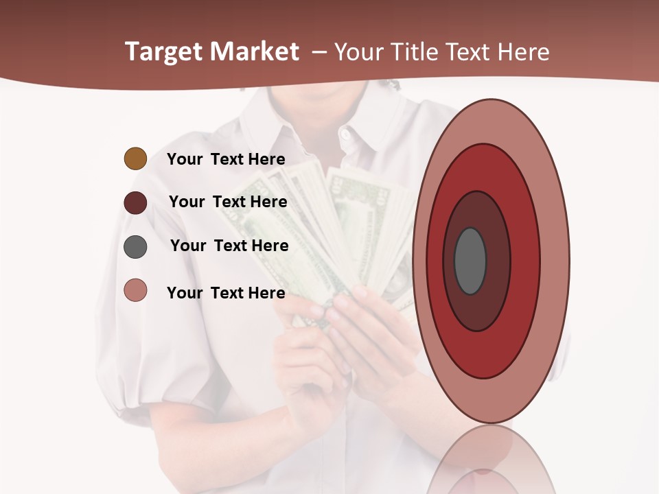 Assistance Female Hand PowerPoint Template