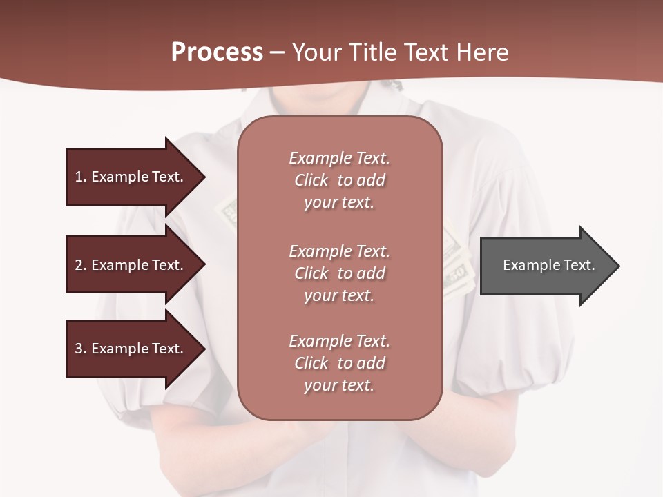 Assistance Female Hand PowerPoint Template