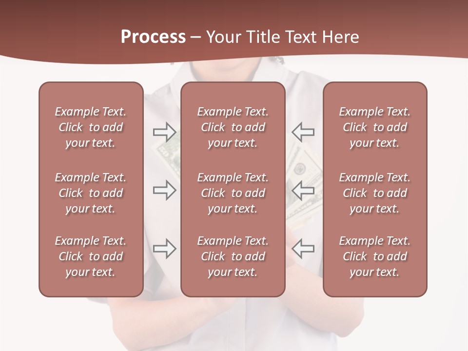 Assistance Female Hand PowerPoint Template