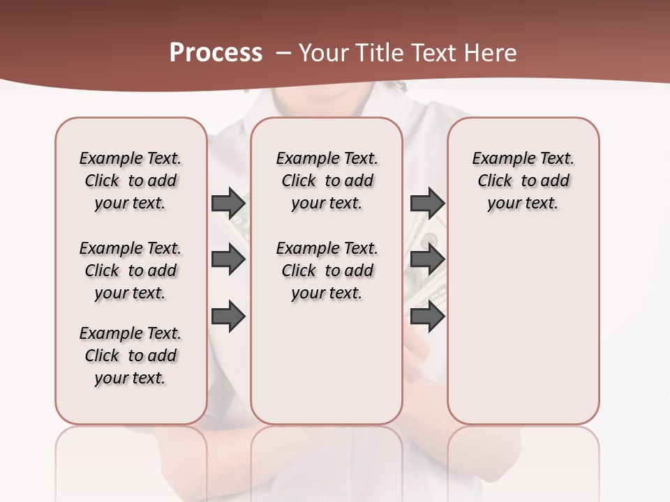 Assistance Female Hand PowerPoint Template