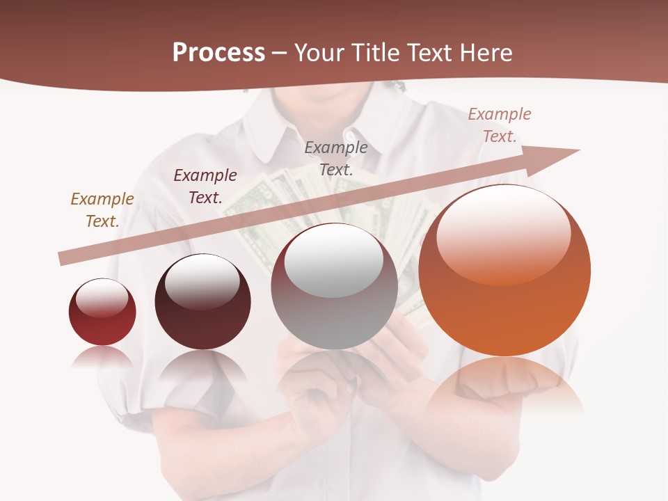 Assistance Female Hand PowerPoint Template