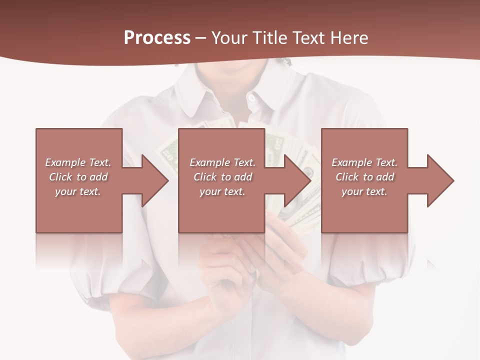 Assistance Female Hand PowerPoint Template