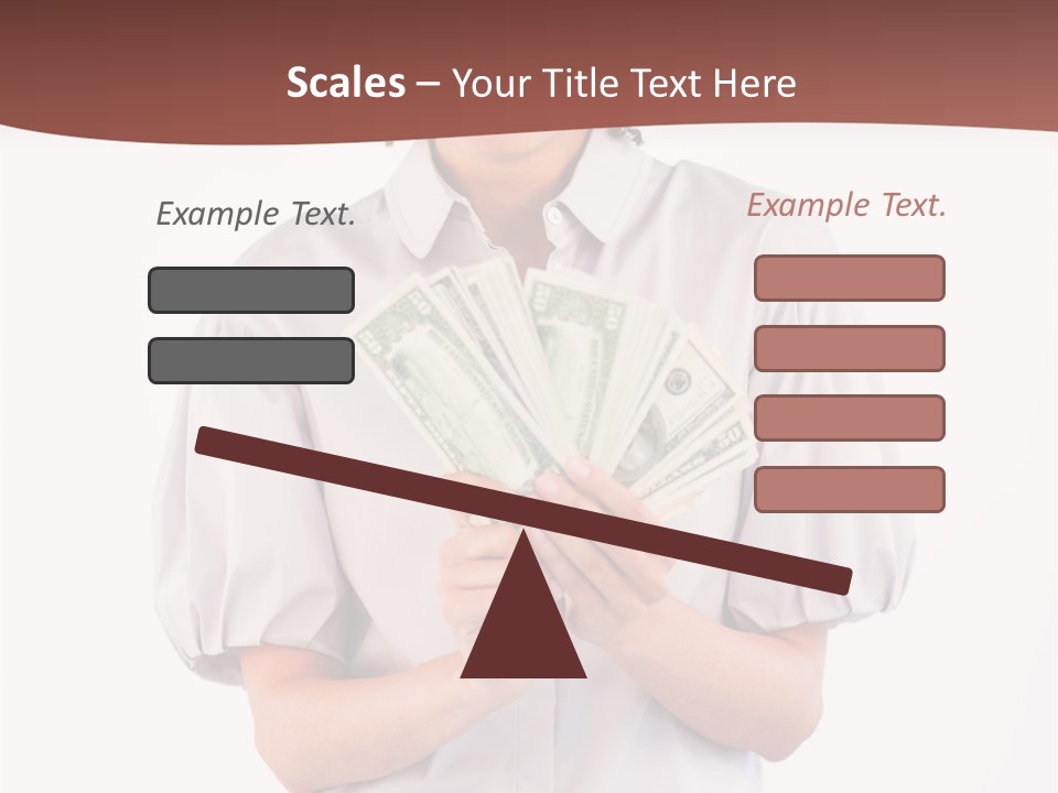 Assistance Female Hand PowerPoint Template
