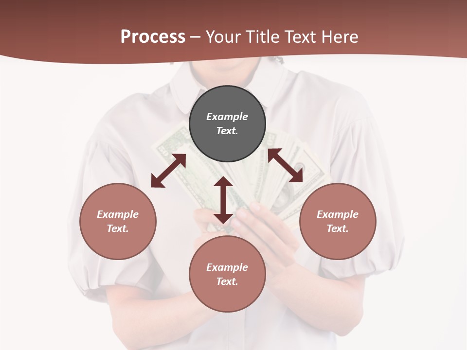 Assistance Female Hand PowerPoint Template
