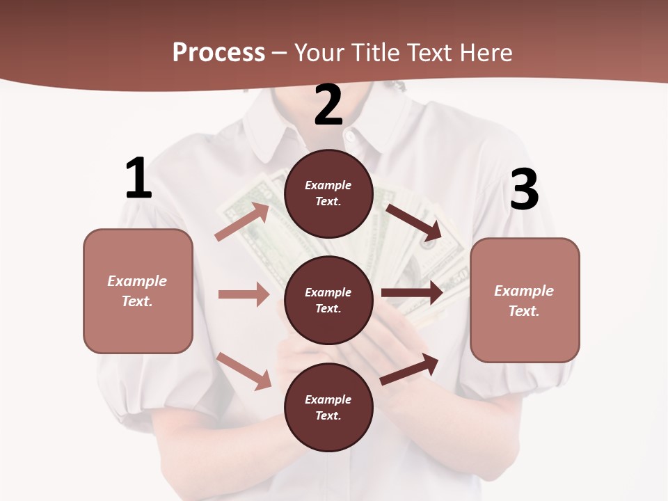 Assistance Female Hand PowerPoint Template