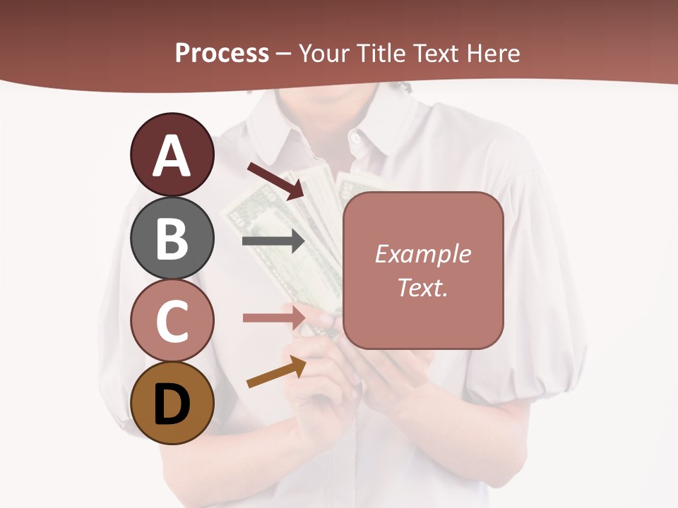 Assistance Female Hand PowerPoint Template