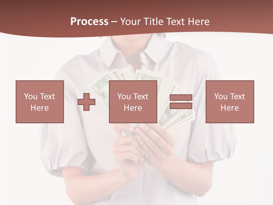 Assistance Female Hand PowerPoint Template