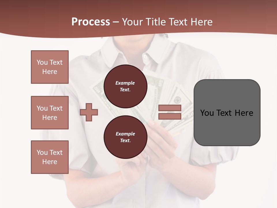 Assistance Female Hand PowerPoint Template