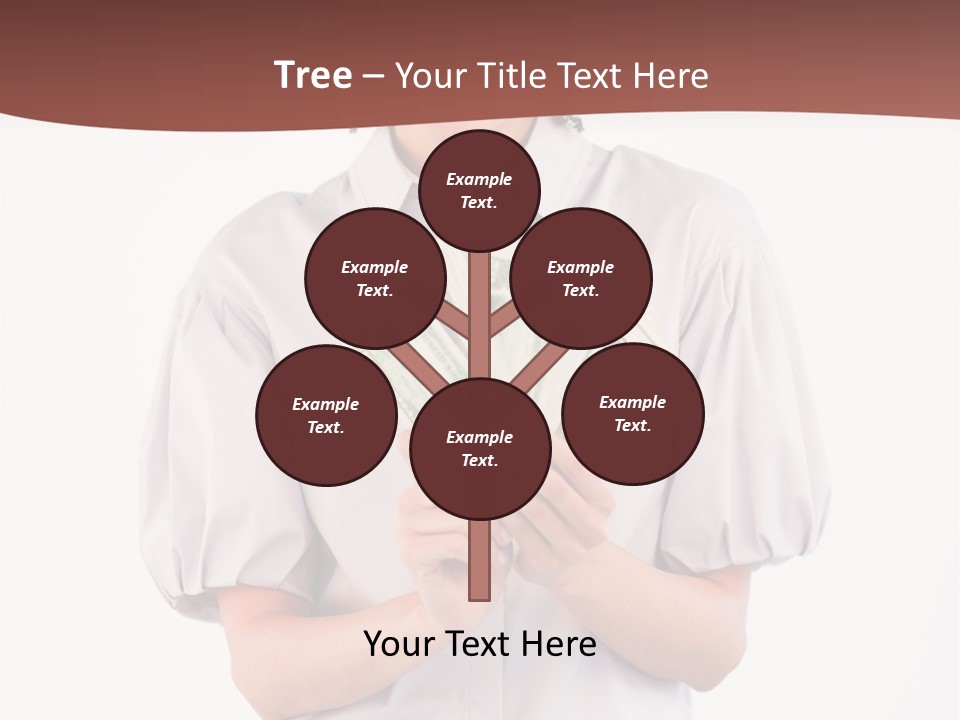 Assistance Female Hand PowerPoint Template