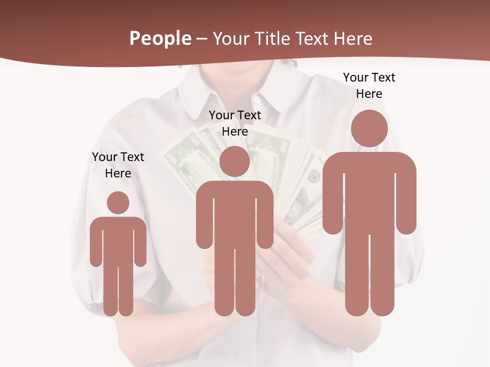 Assistance Female Hand PowerPoint Template