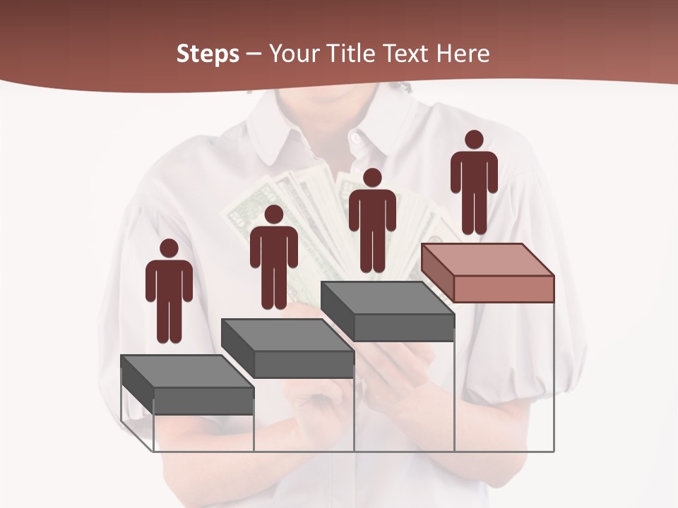 Assistance Female Hand PowerPoint Template