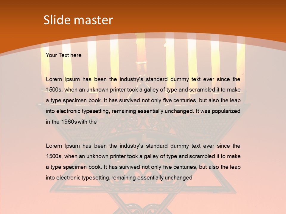 Togetherness Holding Hands Elder PowerPoint Template