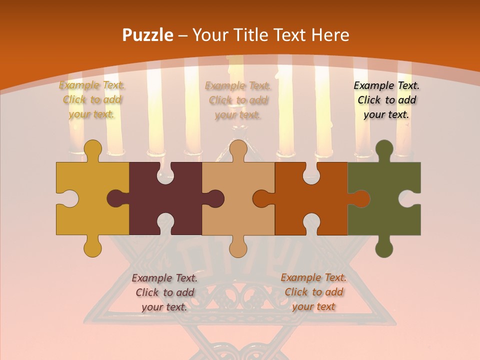 Togetherness Holding Hands Elder PowerPoint Template