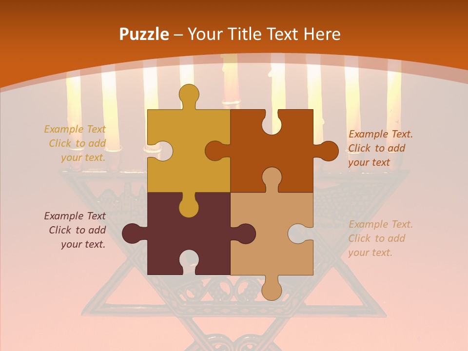 Togetherness Holding Hands Elder PowerPoint Template