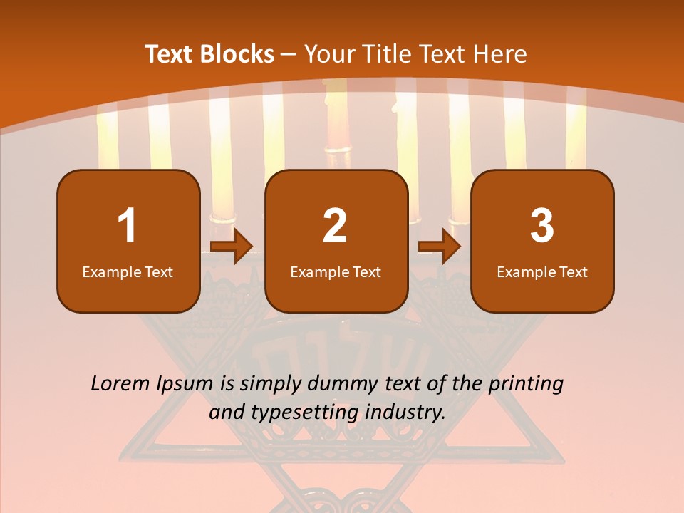 Togetherness Holding Hands Elder PowerPoint Template