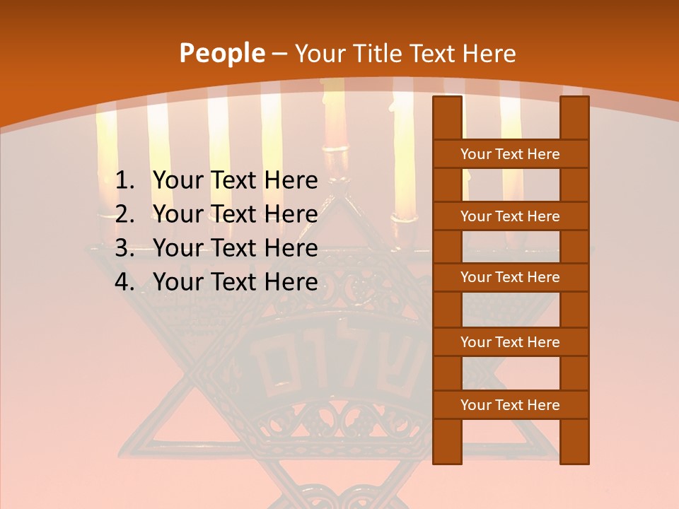 Togetherness Holding Hands Elder PowerPoint Template