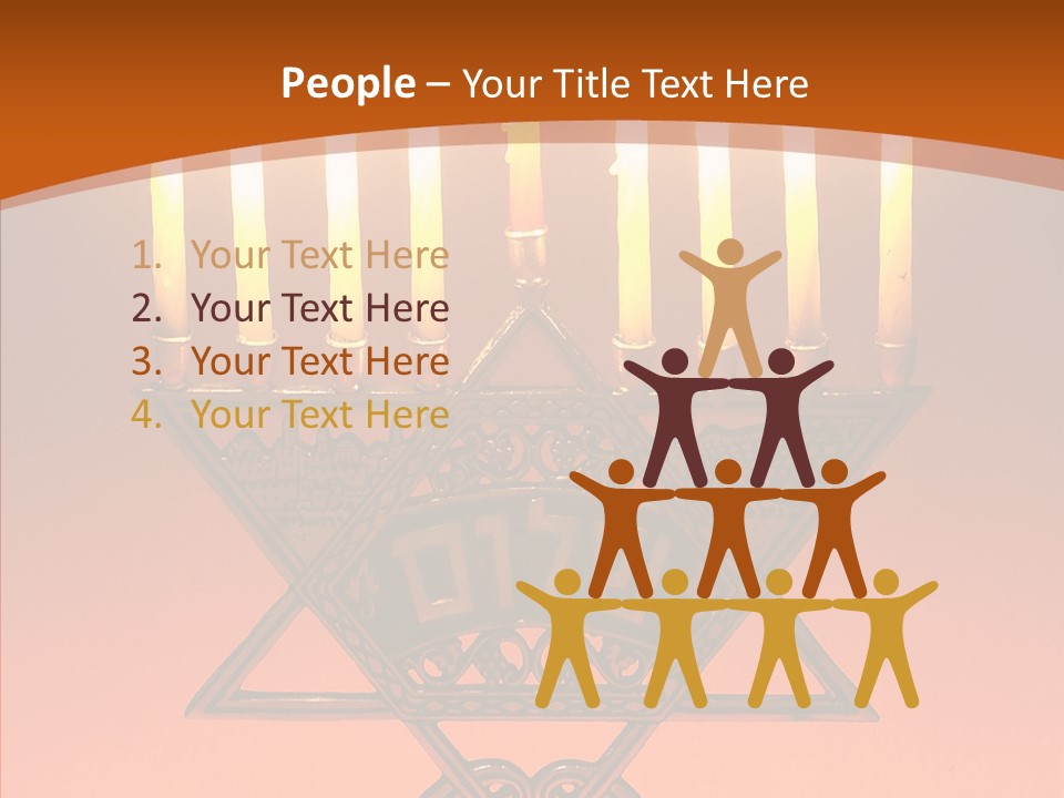 Togetherness Holding Hands Elder PowerPoint Template