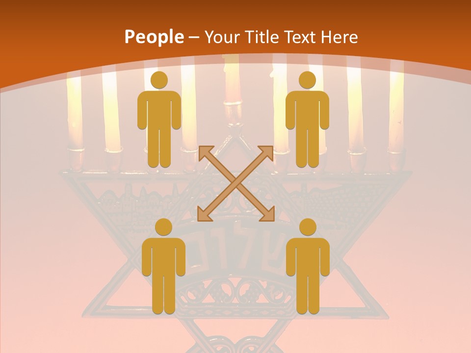 Togetherness Holding Hands Elder PowerPoint Template