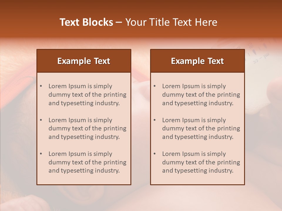 Caregiver  Holding Hands PowerPoint Template