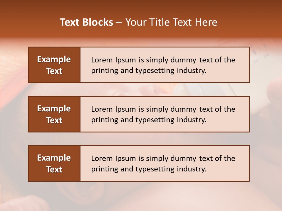 Caregiver  Holding Hands PowerPoint Template