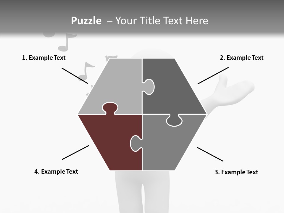 Senior  Young Finger PowerPoint Template