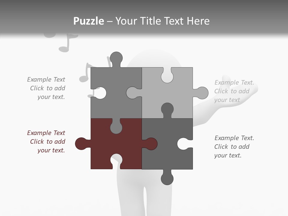 Senior  Young Finger PowerPoint Template