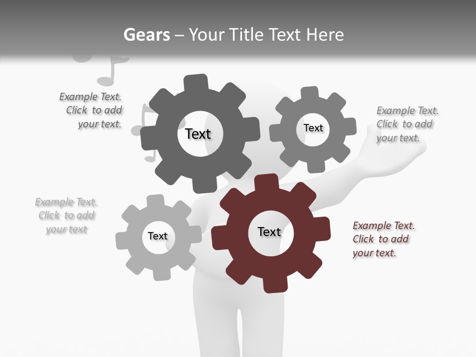 Senior  Young Finger PowerPoint Template