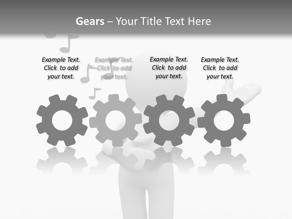 Senior  Young Finger PowerPoint Template