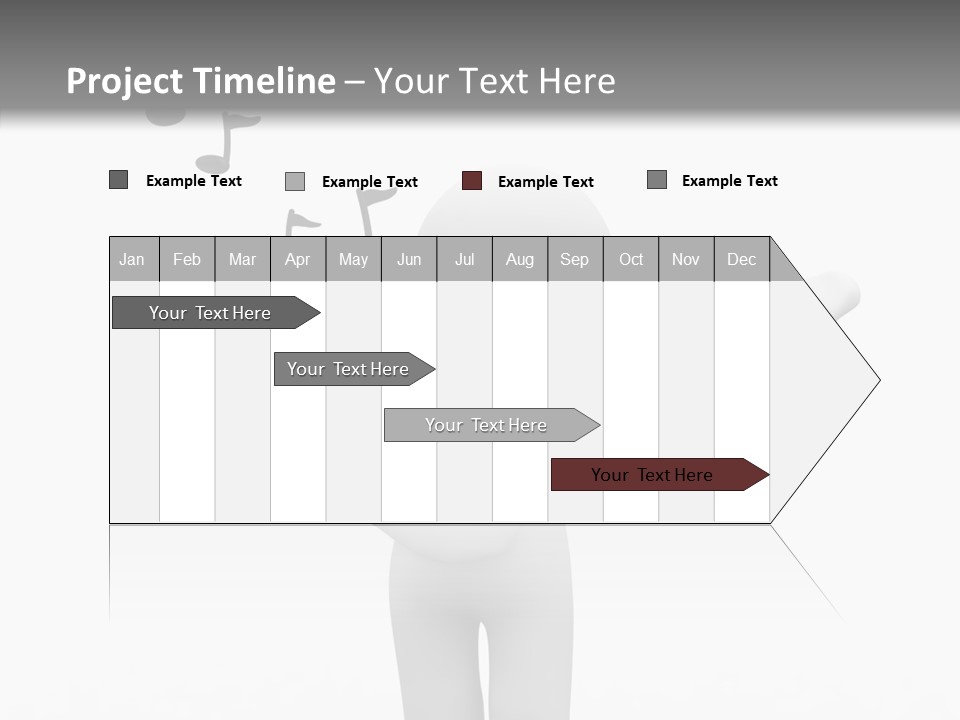 Senior  Young Finger PowerPoint Template