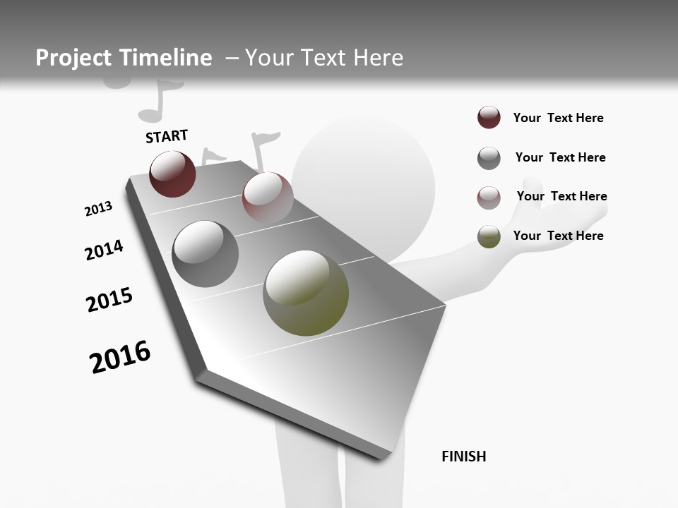Senior  Young Finger PowerPoint Template