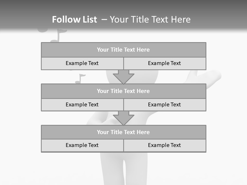 Senior  Young Finger PowerPoint Template