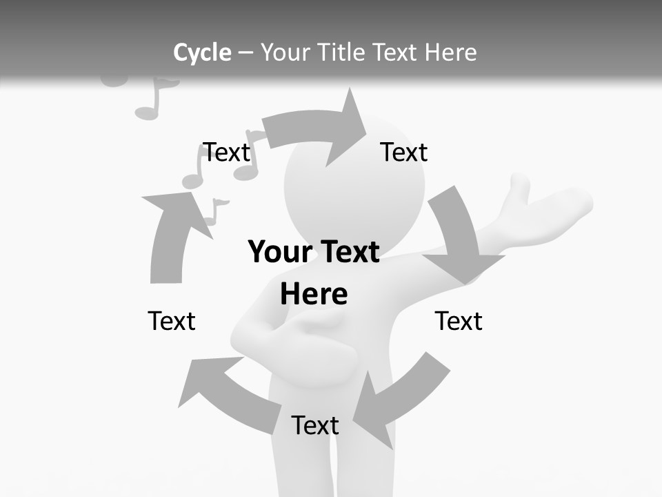 Senior  Young Finger PowerPoint Template