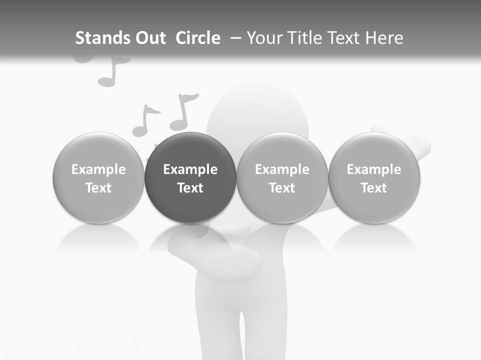 Senior  Young Finger PowerPoint Template