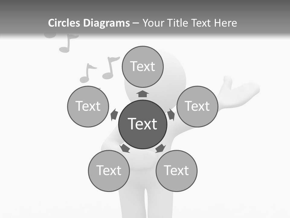 Senior  Young Finger PowerPoint Template