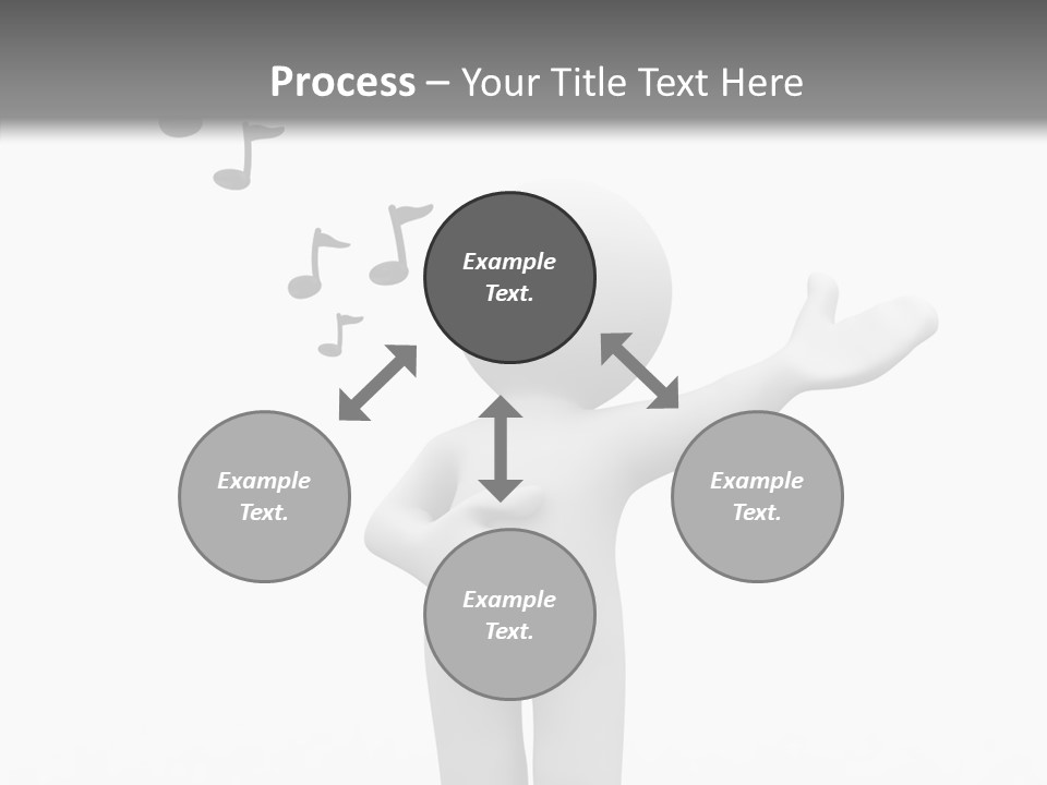 Senior  Young Finger PowerPoint Template