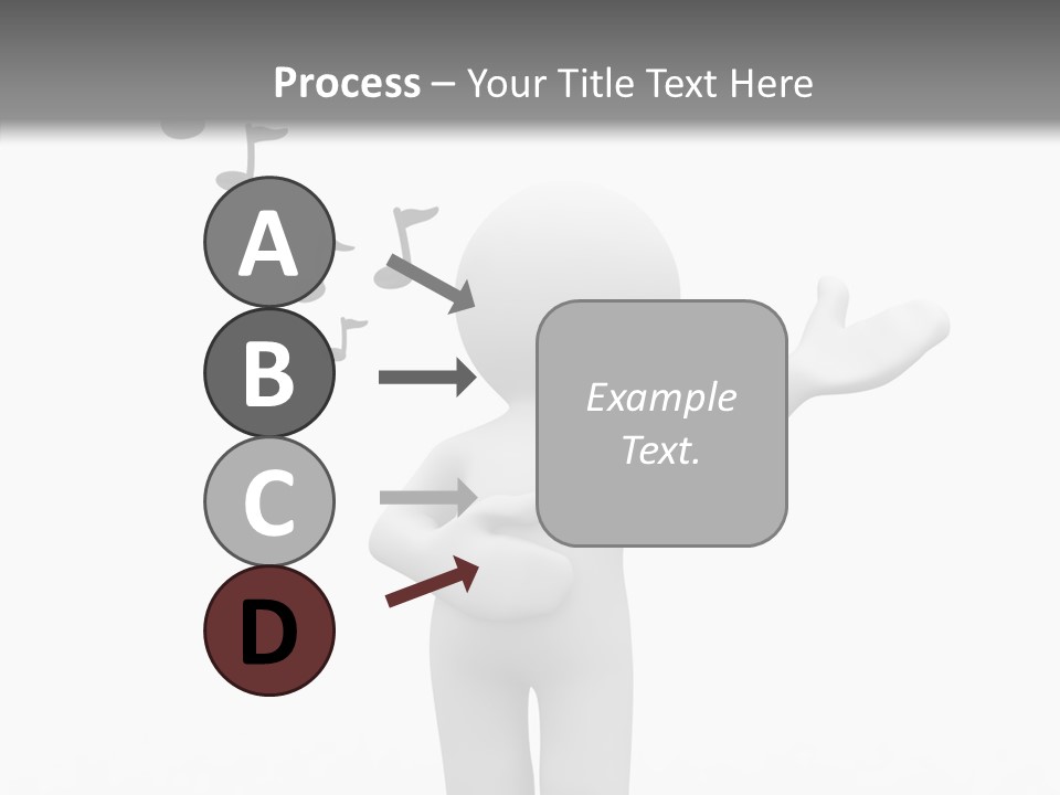 Senior  Young Finger PowerPoint Template