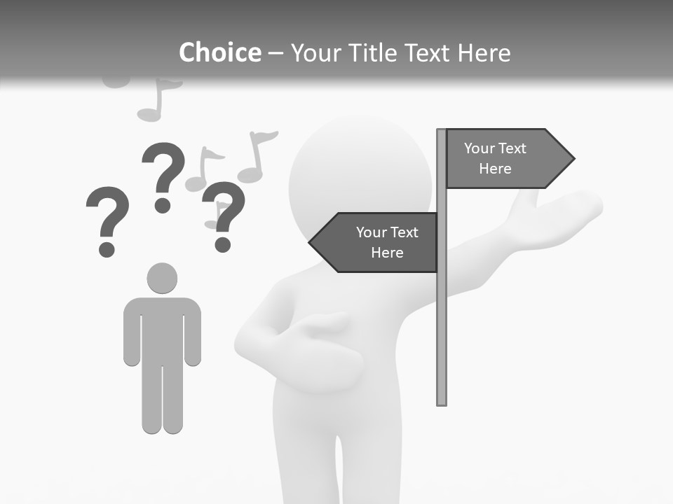 Senior  Young Finger PowerPoint Template