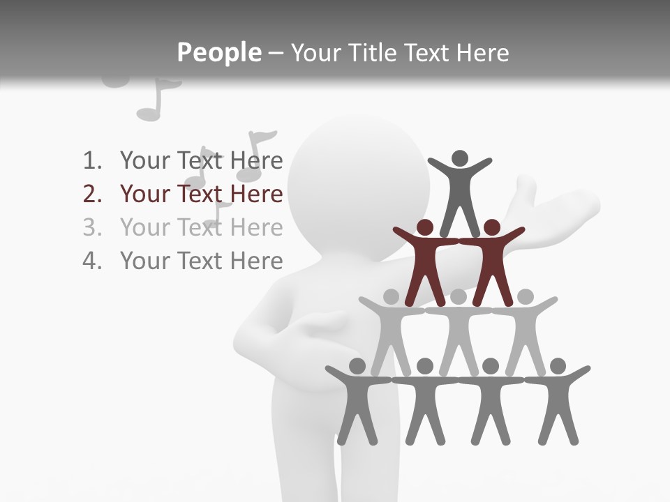 Senior  Young Finger PowerPoint Template