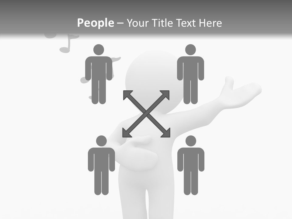 Senior  Young Finger PowerPoint Template