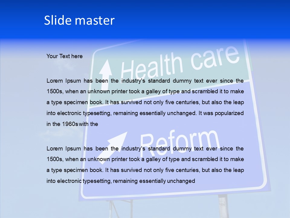 Elderly White Closeup PowerPoint Template