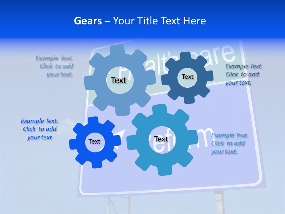 Elderly White Closeup PowerPoint Template