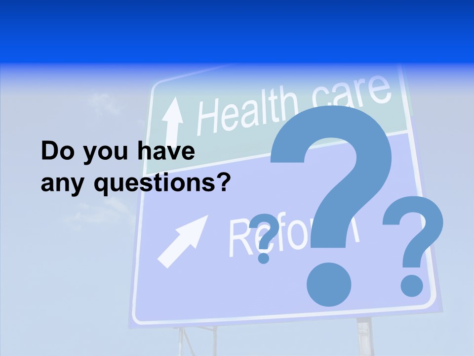 Elderly White Closeup PowerPoint Template