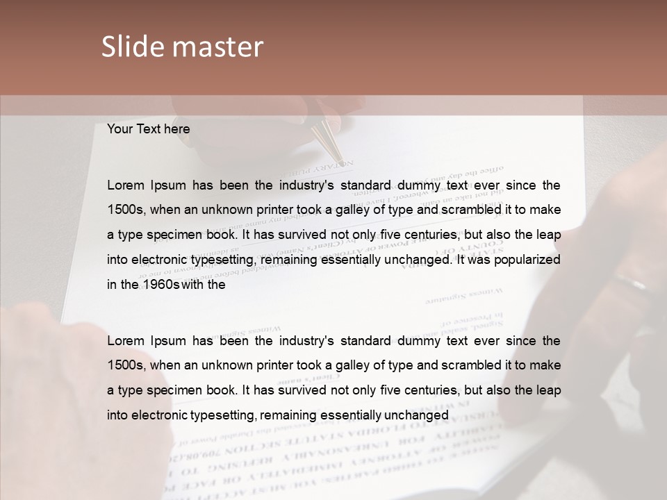 Human Background Hold PowerPoint Template