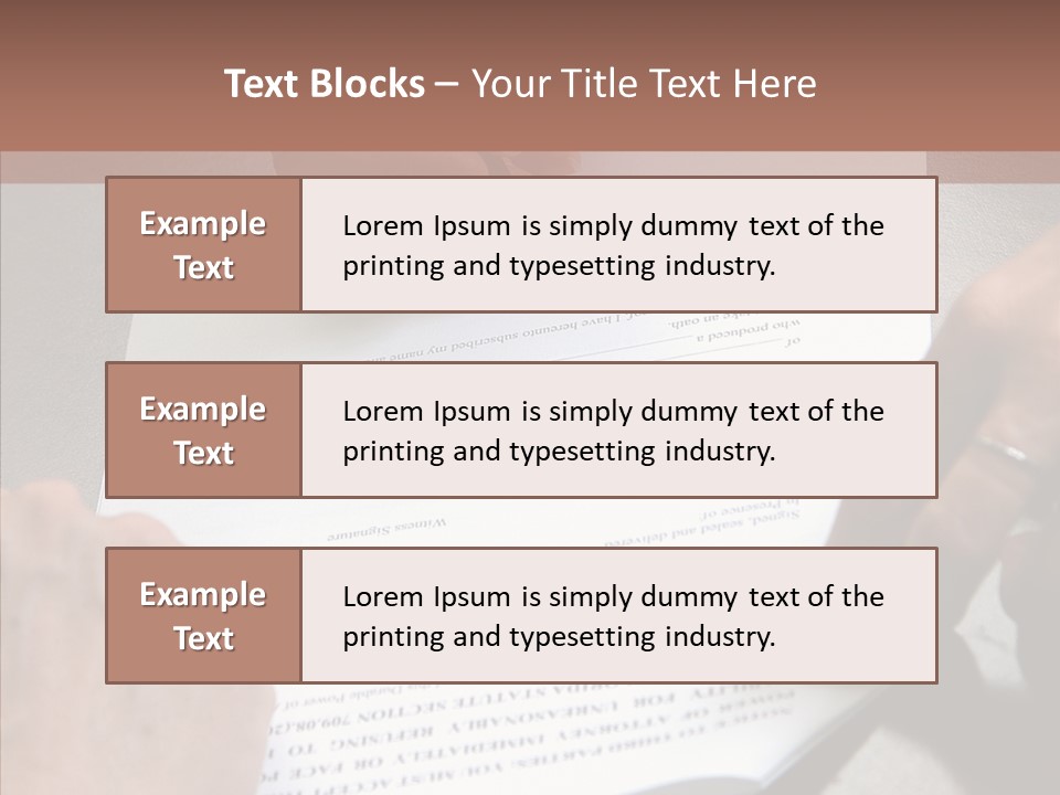 Human Background Hold PowerPoint Template