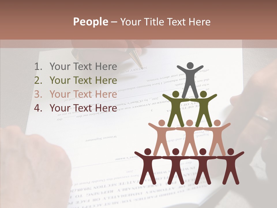 Human Background Hold PowerPoint Template