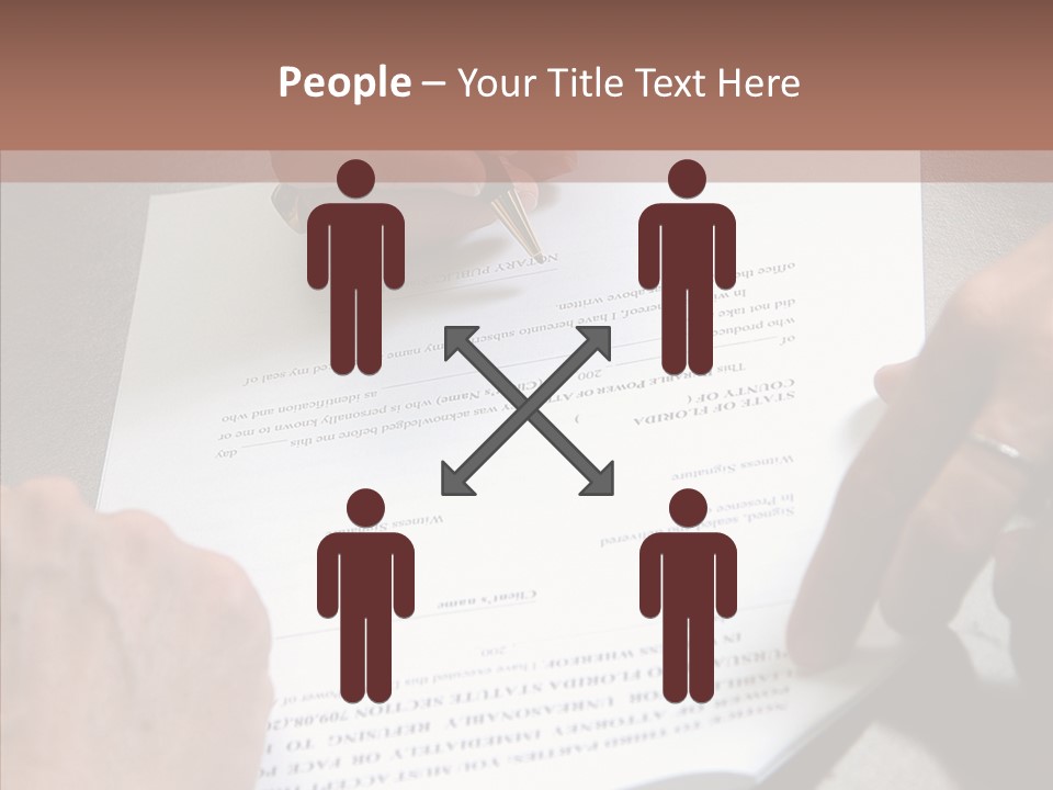 Human Background Hold PowerPoint Template