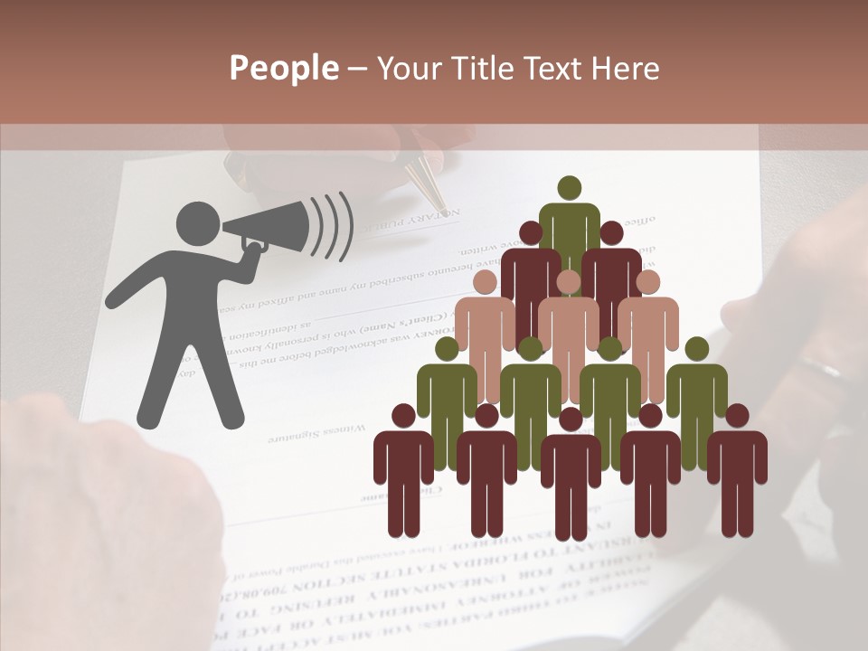 Human Background Hold PowerPoint Template