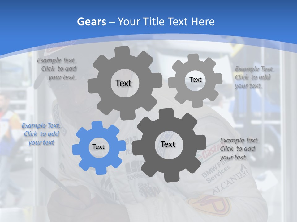 White Young White Background PowerPoint Template