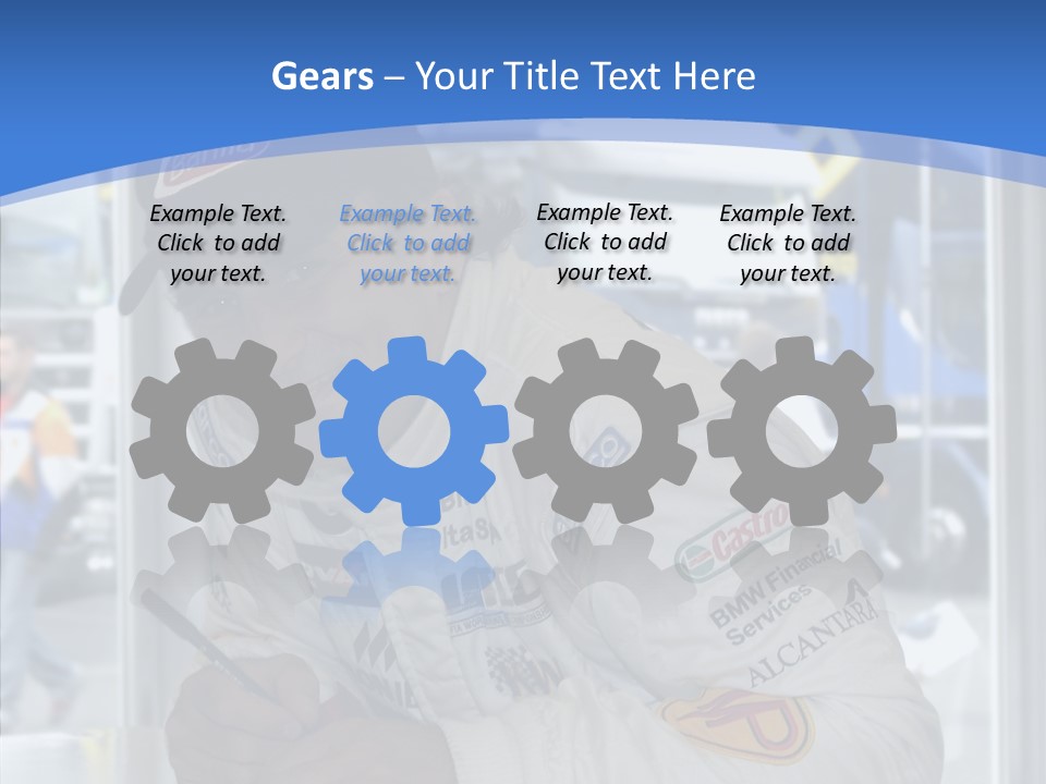 White Young White Background PowerPoint Template